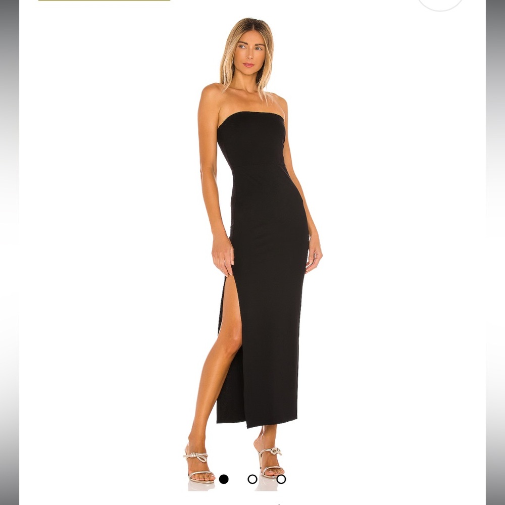 Bcbgmaxazria Black Strapless Dress